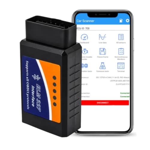 MODAXE ELM327 V2.1 OBD2 Bluetooth Scanner - Read & Clear Check Engine Light, Android & iOS Compatible