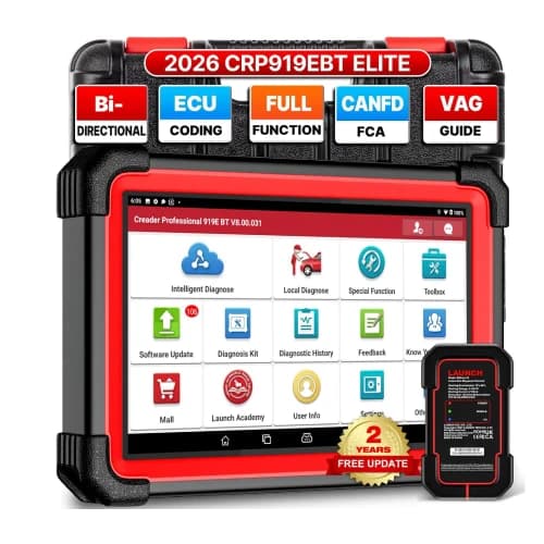 LAUNCH X431 CRP919EBT Wireless Bidirectional OBD2 Scanner (2026 Edition)