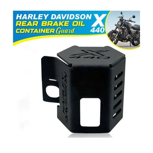 MIKANIX Rear Brake Oil Container Guard & Fluid Reservoir Cap for Harley-Davidson X440