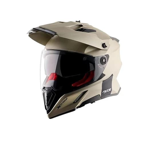 Axor X-Cross Dual Visor Full Face Off-Road Helmet - Dull Black & Orange (M)