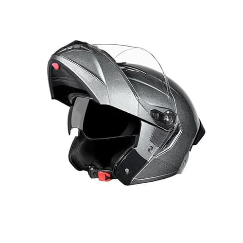 Studds Trooper Flip-Up Full Face Helmet - Matt Black (L)