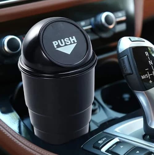 APPUCOCO Mini Car Trash Bin - Black