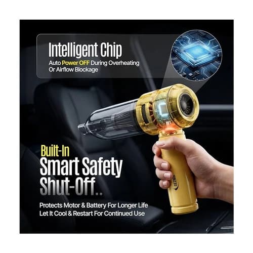 SEZNIK 4-in-1 Cordless Vacuum Cleaner & Blower for Home & Car
