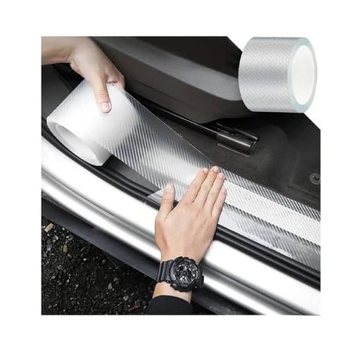 AutoBizarre High Gloss Carbon Fibre Paint Protection Film Tape - Black (2 Inches x 5 Meters)