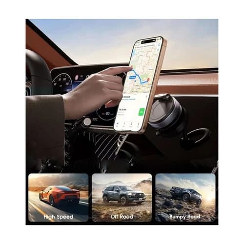 360° Vacuum Magnetic Car Phone Mount - Strong Suction Cup
