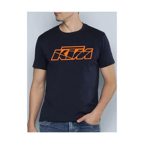ADRO Men's Biker Design Printed Cotton T-Shirt
