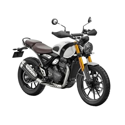 Triumph Scrambler 400 X (349 CC) Bike - Pearl Metallic White