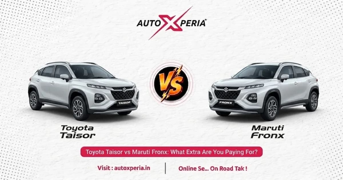 Toyota Taisor vs Maruti Fronx: What Extra Are You Paying For?