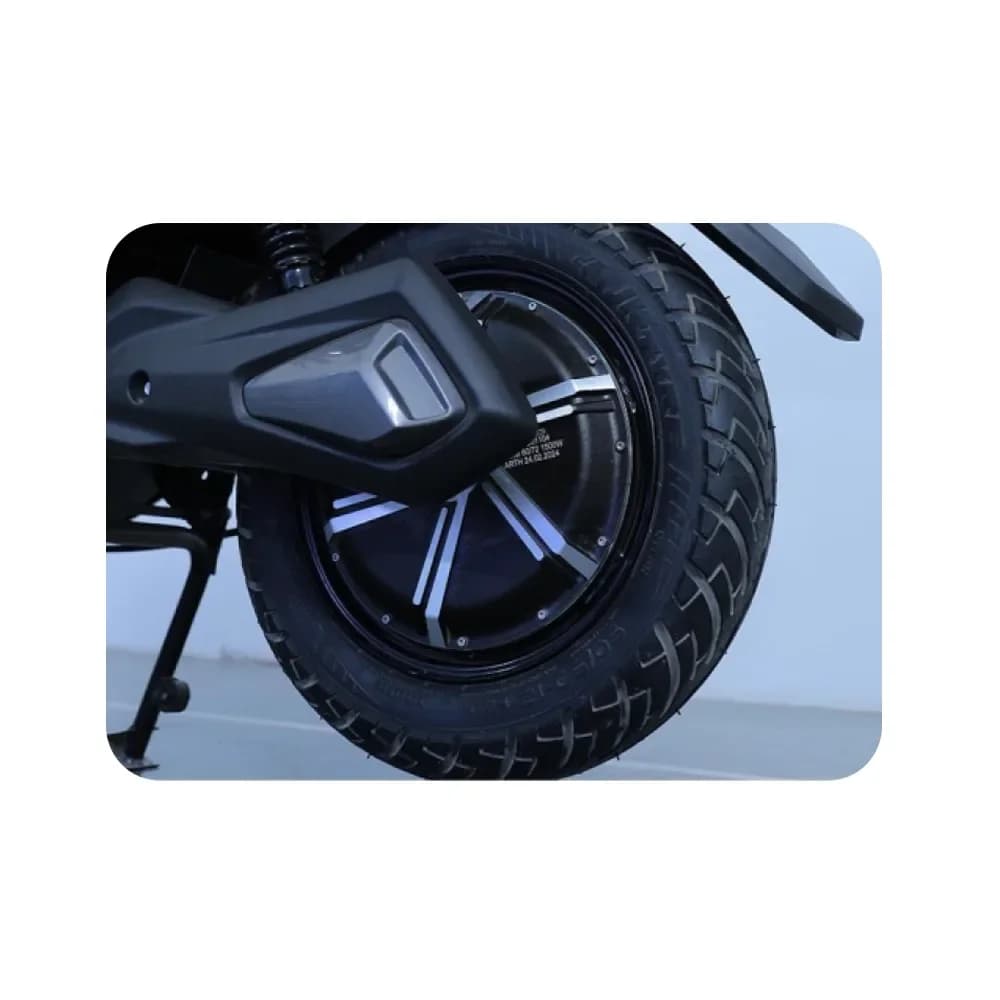 Powerful Rear Hub Motor & Drum Brake Setup