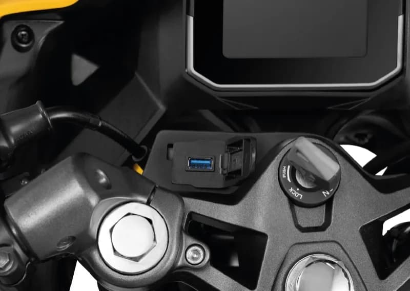 Ignition Key Slot and USB Charging Socket