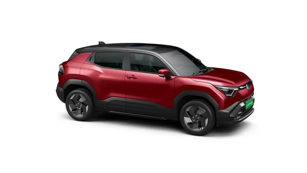 Opulent Red with Bluish Black Roof