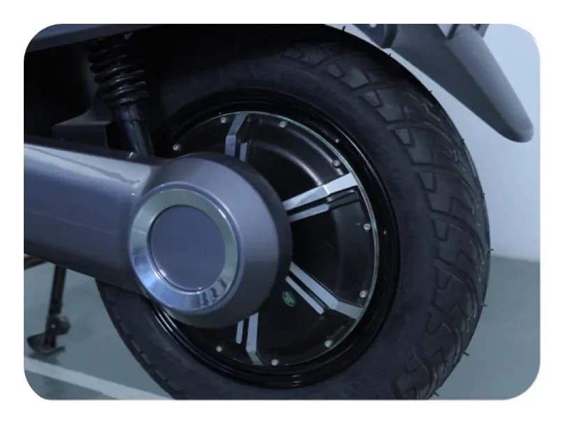 Powerful Rear Hub Motor & Drum Brake Setup