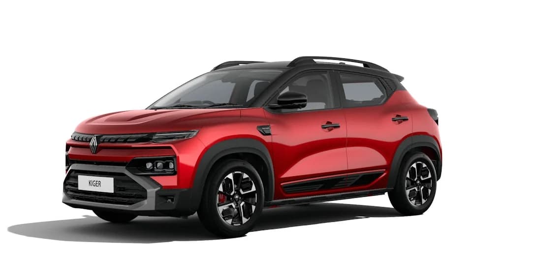 Radiant red with mystery black roof