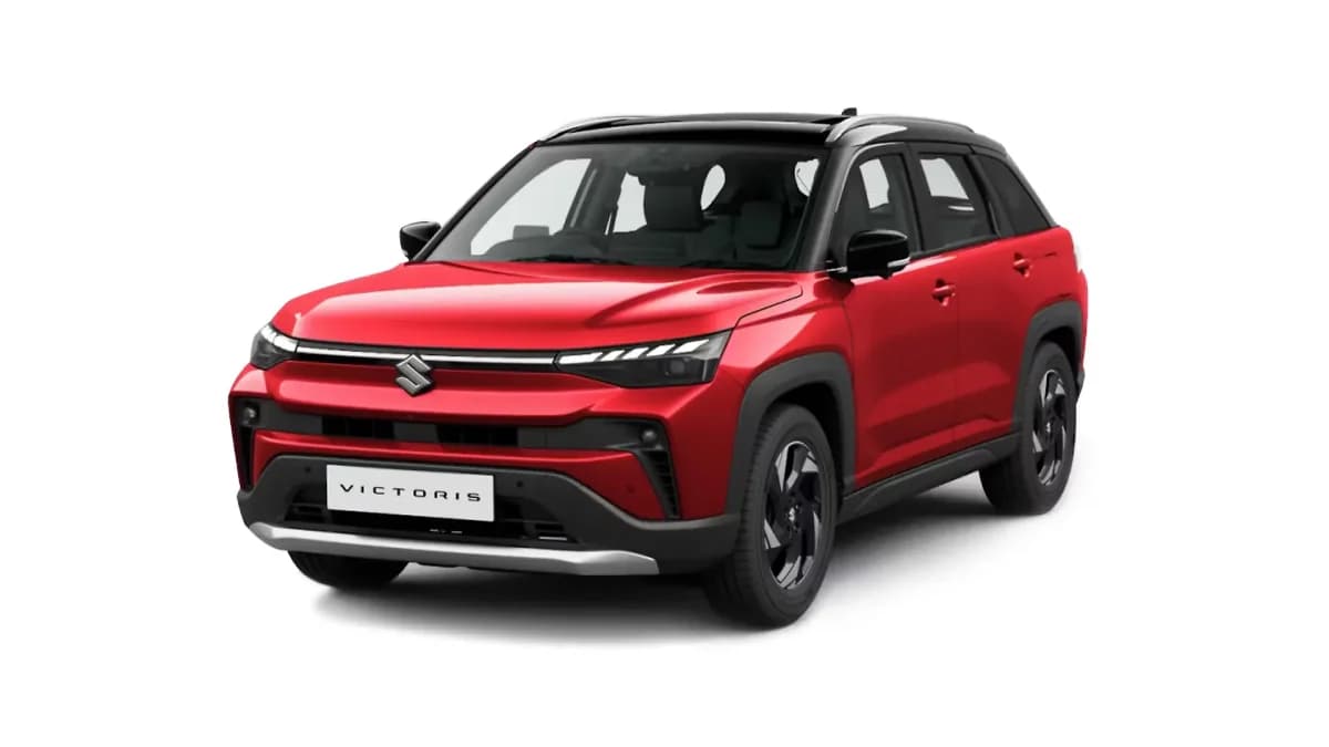sizzling red with bluish black roof